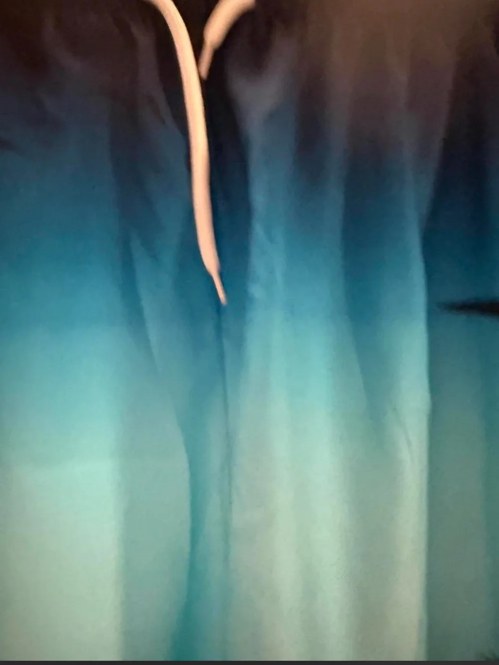 Men's Ombre Blue Palm-Print Shorts xxl